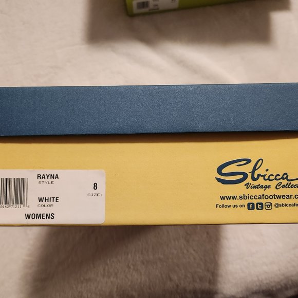 Sbicca Rayna White Leather Size 8 Platform Sandals - NWB - Picture 8 of 8